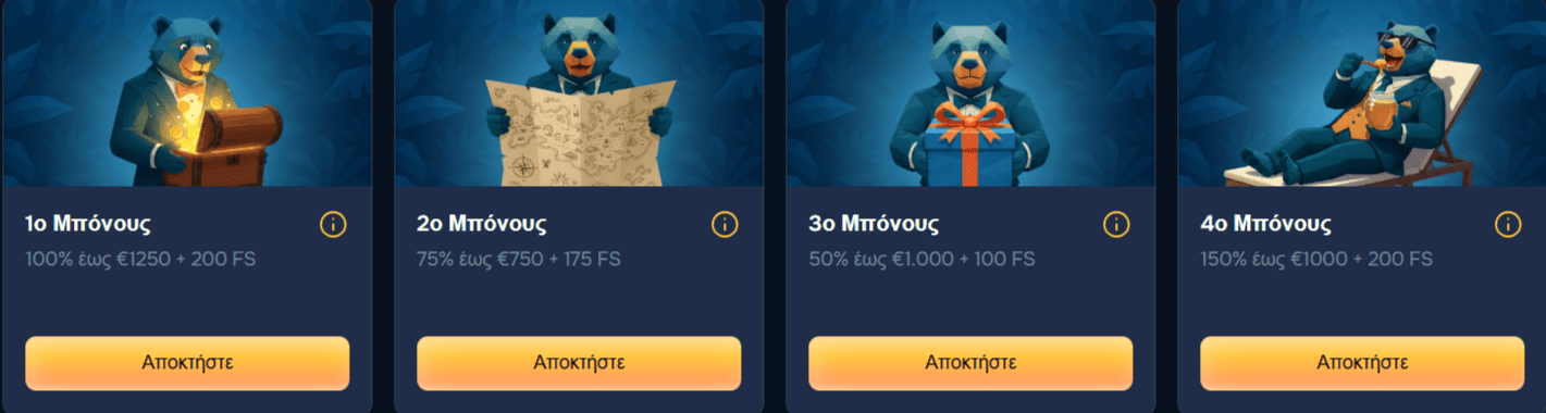 BalooBet Casino πακέτο καλωσορίσματος με έως 4.000 € και 675 δωρεάν περιστροφές για νέους παίκτες